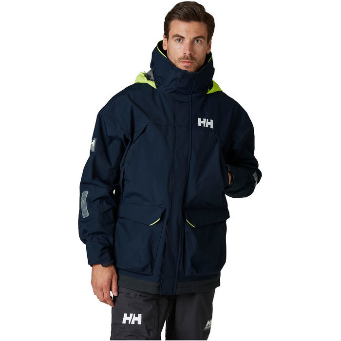 2023 Helly Hansen Mnner 3.0 Pier Coastal Segeljacke & Pier Latzhosen-Kombi-Set 3417733961 - Navy